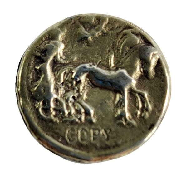 Vintage Ceaa Copy Of Ancient Greek Coin - Picture 1 of 5
